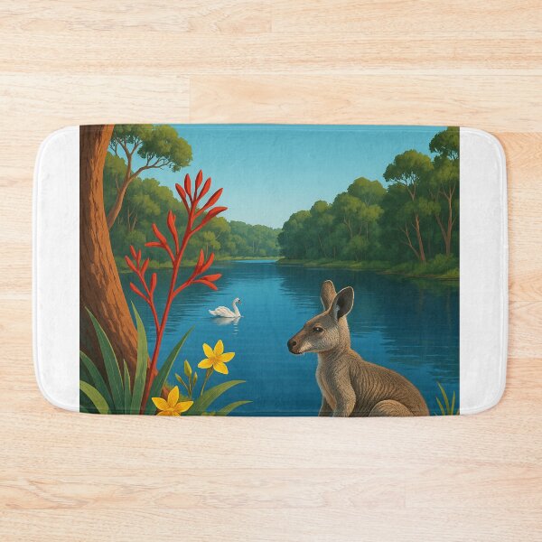 Item preview, Yanchep National Park – Kangaroos and Wetland Flora designed and sold by Aryabek.