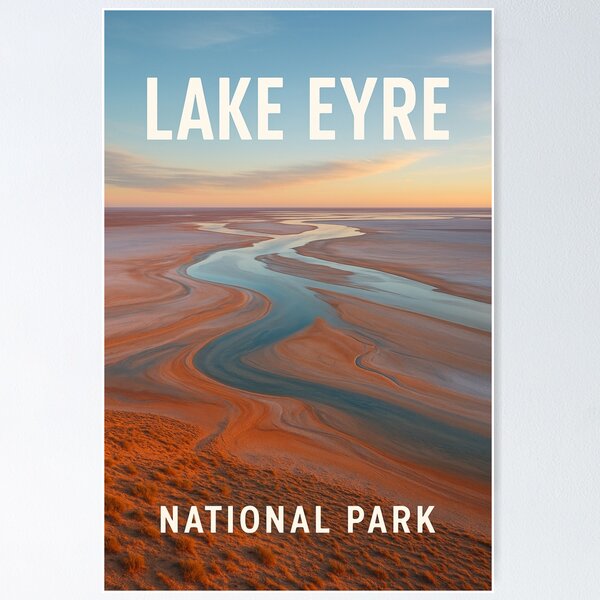 Item preview, Lake Eyre National Park – Channel Patterns of Kati Thanda designed and sold by Aryabek.