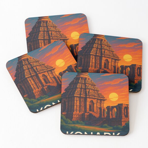 Item preview, Konark Sun Temple – Sunset Glow on Odisha’s Iconic Monument designed and sold by Aryabek.