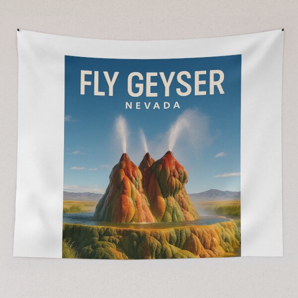 Item preview, Fly Geyser Nevada – Mineral Formations and Desert Steam designed and sold by Aryabek.