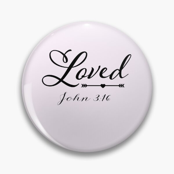 Item preview, Loved Inspired from John 3:16 | Bible Verse | Inspirational | Minimalist Series #6 designed and sold by JirehKollezion.