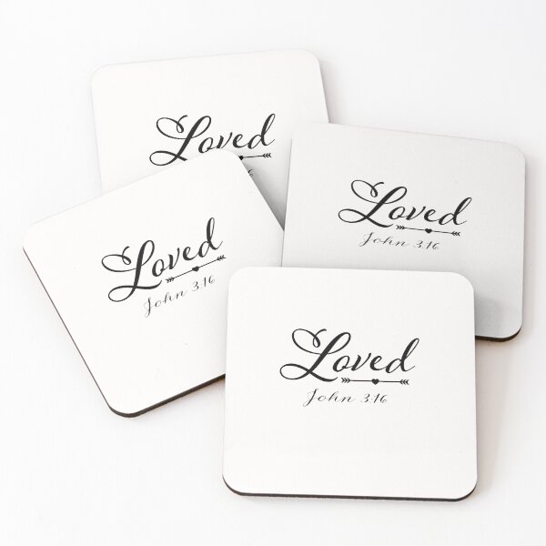 Item preview, Loved Inspired from John 3:16 | Bible Verse | Inspirational | Minimalist Series #6 designed and sold by JirehKollezion.