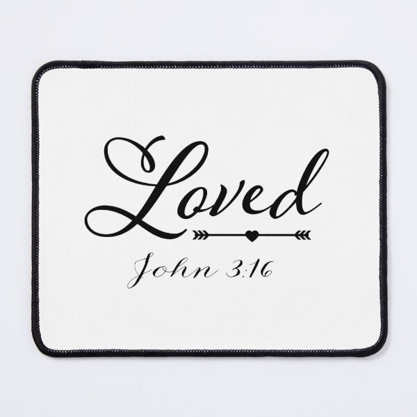 Item preview, Loved Inspired from John 3:16 | Bible Verse | Inspirational | Minimalist Series #6 designed and sold by JirehKollezion.