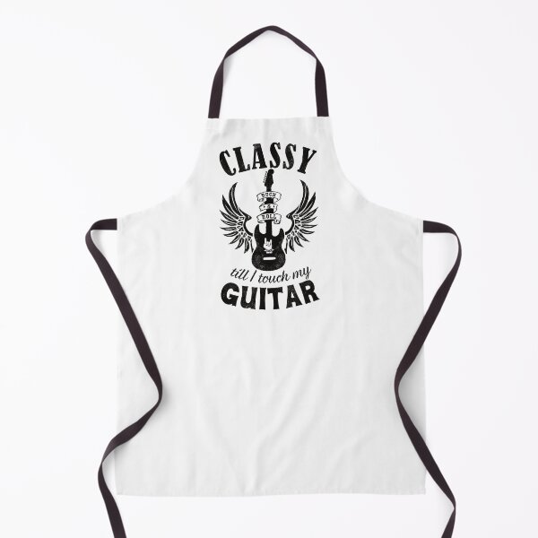 Item preview, Classy till I touch my Guitar black designed and sold by Line2Rhyme.