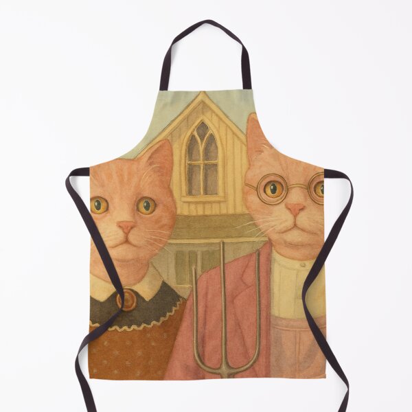 Item preview, American Gothic, funny cats designed and sold by Mauswohn.