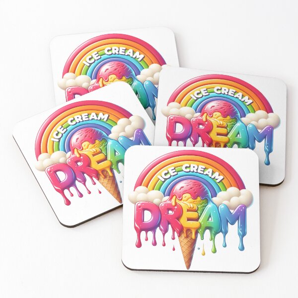 Artikelvorschau, Traum, Regenbogen, Eistüte, Vanille entworfen und verkauft von TrueArtVibes.