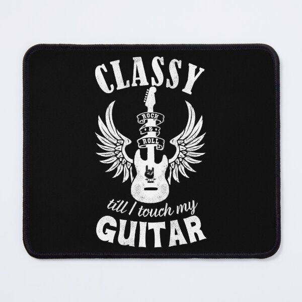 Item preview, Classy till I touch my Guitar white designed and sold by Line2Rhyme.