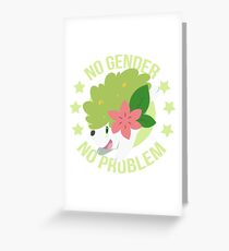 NO GENDER NO PROBLEM - Shaymin Land Form Greeting Card