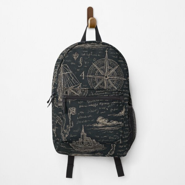 Item preview, Vintage Nautical Map Pattern designed and sold by Kaleidoscope Print.