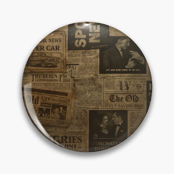 Item preview, Vintage Newspaper Collage designed and sold by Kaleidoscope Print.