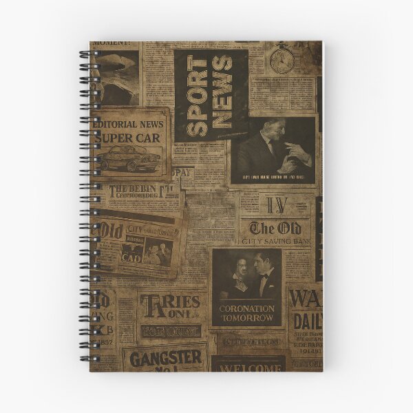 Item preview, Vintage Newspaper Collage designed and sold by Kaleidoscope Print.