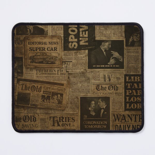 Item preview, Vintage Newspaper Collage designed and sold by Kaleidoscope Print.