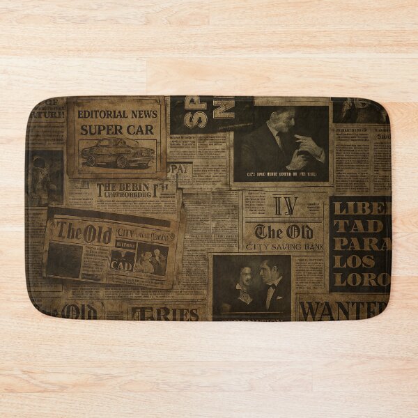 Item preview, Vintage Newspaper Collage designed and sold by Kaleidoscope Print.