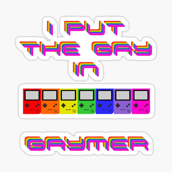 Item preview, I put the Gay in Gaymer Thin Handheld Console designed and sold by The Nerdy Nook.