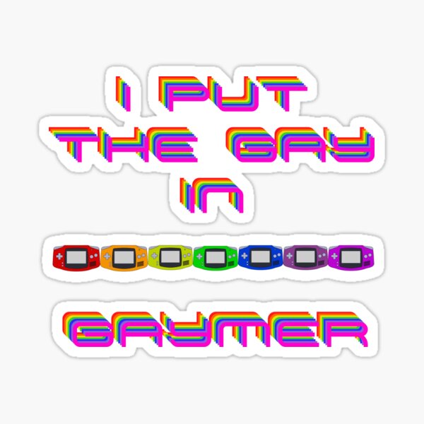Item preview, I put the Gay in Gaymer Wide Handheld Console designed and sold by The Nerdy Nook.