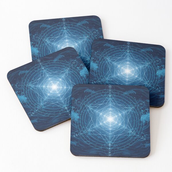 Item preview, Mystic Sacred Geometry with Cosmic Ocean Waves – Metatron’s Cube Art designed and sold by Tommy Studio.