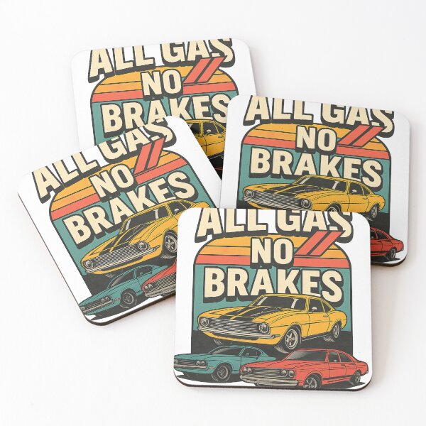 Item preview, All Gas No Brakes Vintage Classic Retro Car designed and sold by PaviApparel.