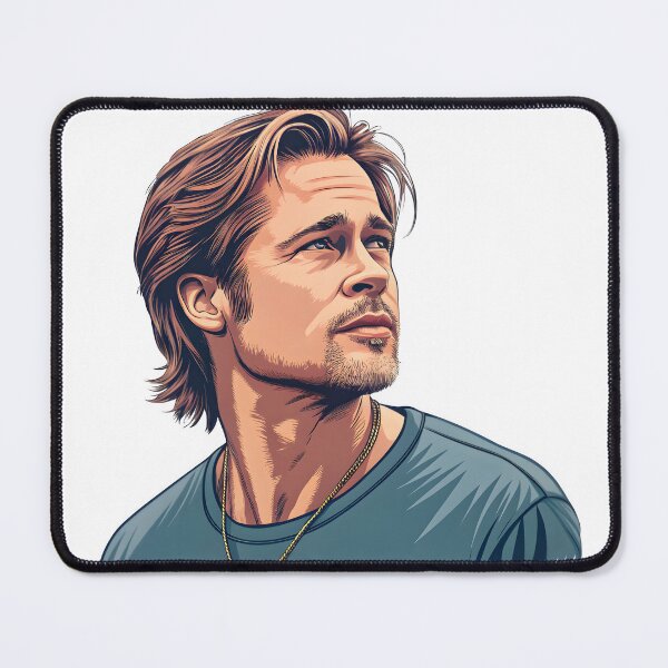 Item preview, Handsome Icon: Illustrated Tribute to Brad Pitt designed and sold by Fashvora.