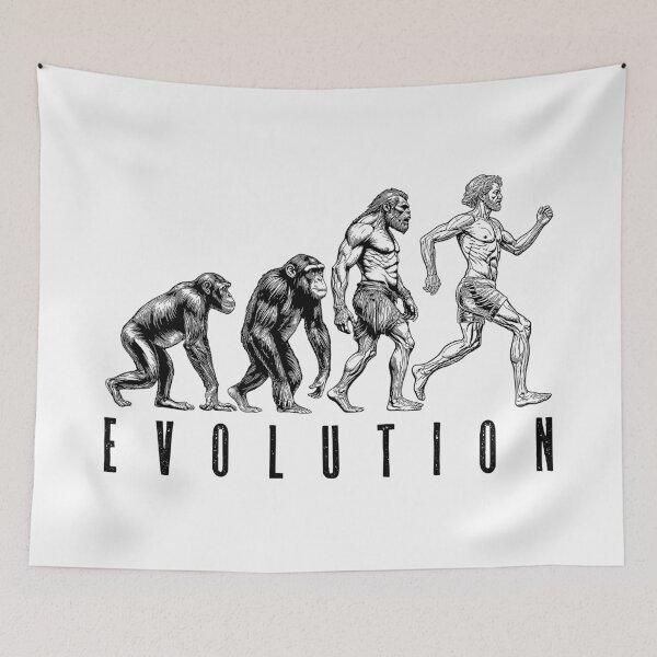 Item preview, Runner Running Evolution Funny Run Vintage Jogger Marathon designed and sold by GrandeDuc.