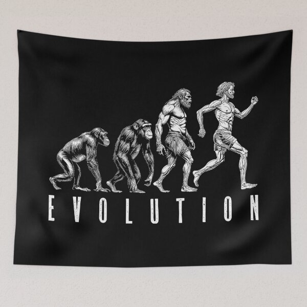 Item preview, Runner Running Evolution Funny Run Vintage Jogger Marathon designed and sold by GrandeDuc.