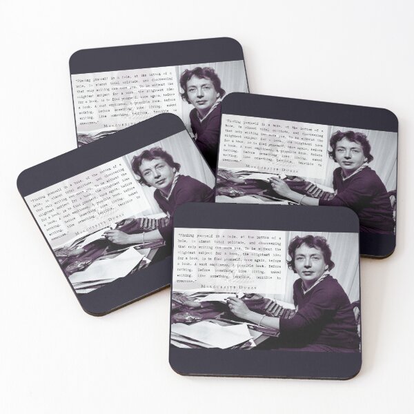 Item preview, Marguerite Duras quote: “Finding yourself in a hole, at the bottom of a hole, in almost total solitude, and discovering that only writing can save you..." designed and sold by artbleed.