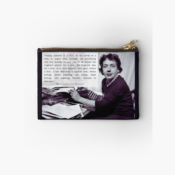 Item preview, Marguerite Duras quote: “Finding yourself in a hole, at the bottom of a hole, in almost total solitude, and discovering that only writing can save you..." designed and sold by artbleed.