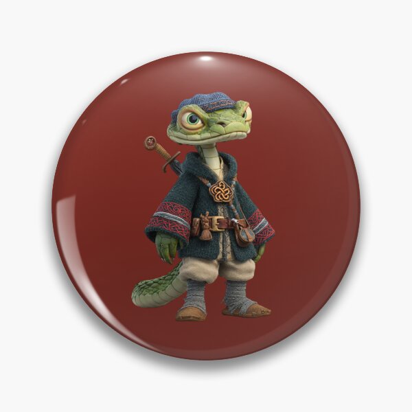 Item preview, Title: Pathfinding Lizard Warrior designed and sold by MYTHIC PEEL STICKERS.