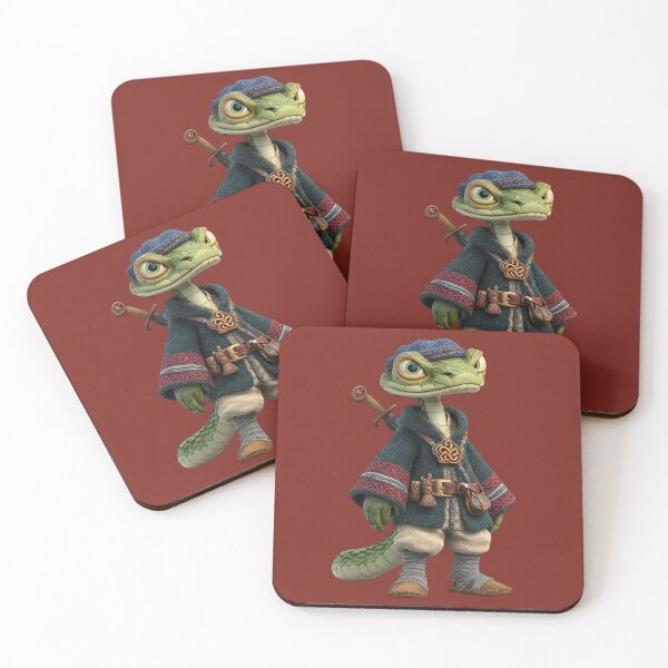 Item preview, Title: Pathfinding Lizard Warrior designed and sold by MYTHIC PEEL STICKERS.