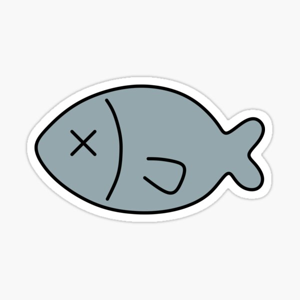 Item preview, dead fish designed and sold by sweetb3rry.
