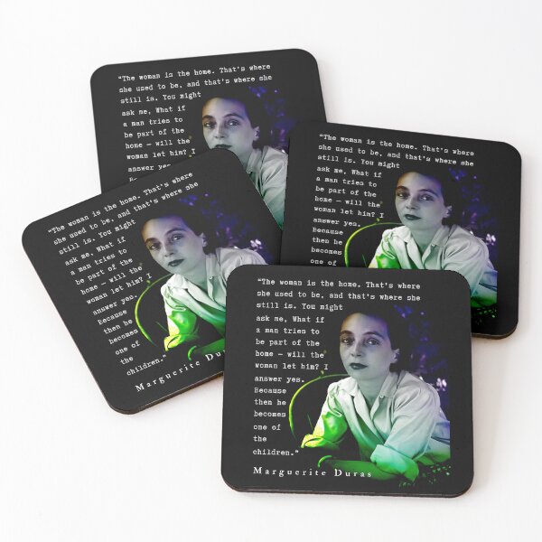 Item preview, Marguerite Duras quote: The woman is the home. That's where she used to be, and that's where she still is.  designed and sold by artbleed.