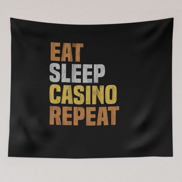 Item preview, Eat Sleep Casino Repeat Cool Gambling T-Shirt for Gamblers designed and sold by LookTwice.