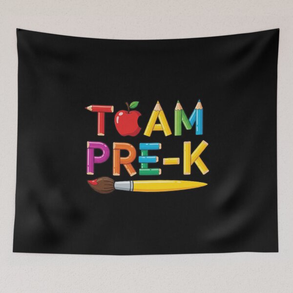 Item preview, Team Pre-K Cute and Colorful Teacher Preschool  designed and sold by Alex Songs.