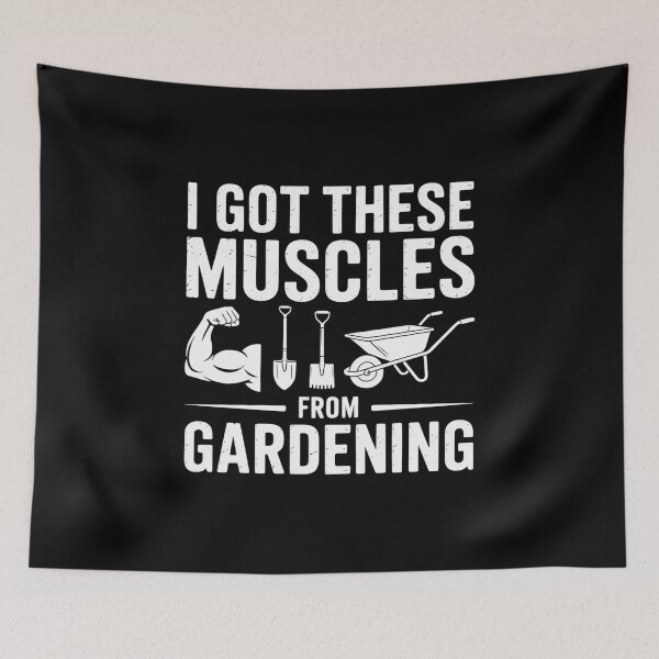 Item preview, garden tools gardener muscles gardening plants designed and sold by WindowStone.