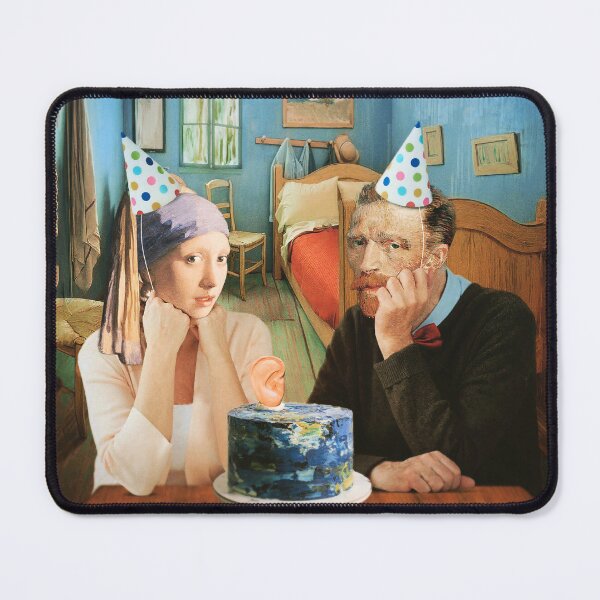 Item preview, Vincent Van Gogh Birthday Cake Artist Party Funny Painting designed and sold by Under-TheTable.