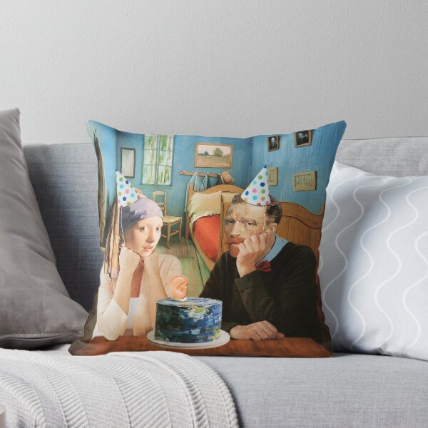 Item preview, Vincent Van Gogh Birthday Cake Artist Party Funny Painting designed and sold by Under-TheTable.