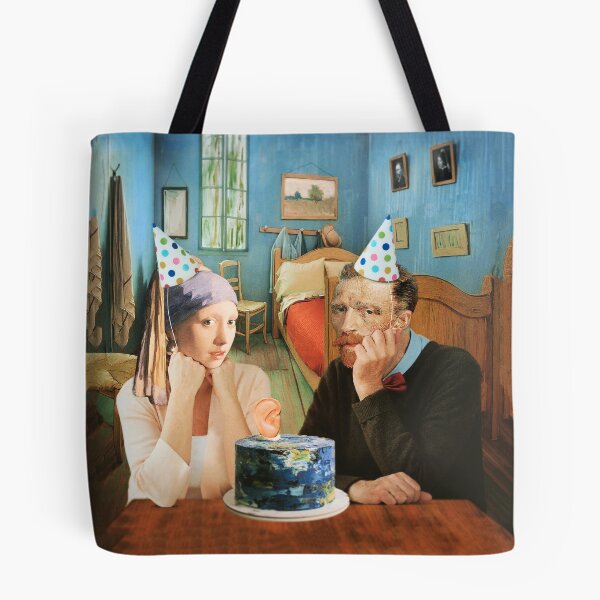 Item preview, Vincent Van Gogh Birthday Cake Artist Party Funny Painting designed and sold by Under-TheTable.