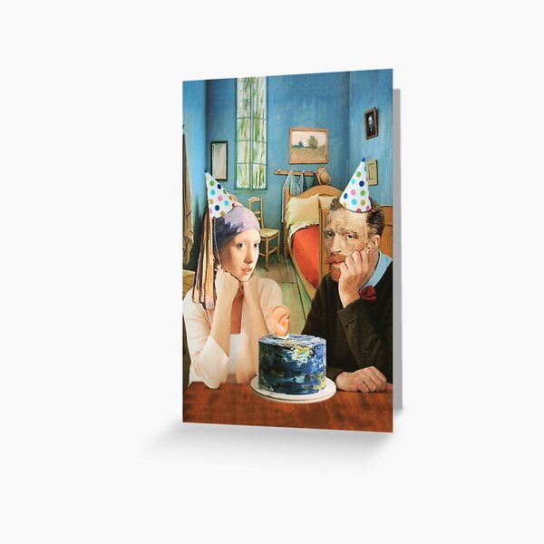 Item preview, Vincent Van Gogh Birthday Cake Artist Party Funny Painting designed and sold by Under-TheTable.