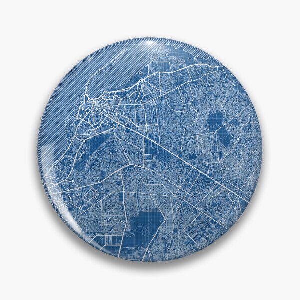 Item preview, Luanda City Map of Angola - Blueprint designed and sold by deMAP.