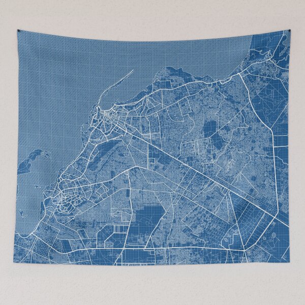 Item preview, Luanda City Map of Angola - Blueprint designed and sold by deMAP.