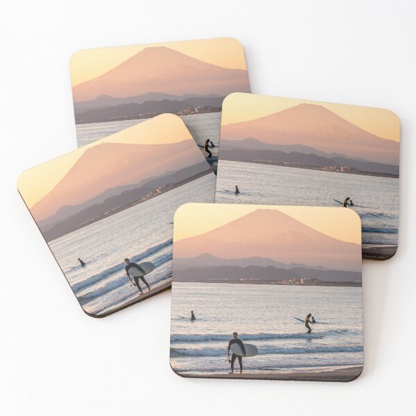Item preview, Surfers on the beach with Mount Fuji designed and sold by Jordan McChesney.