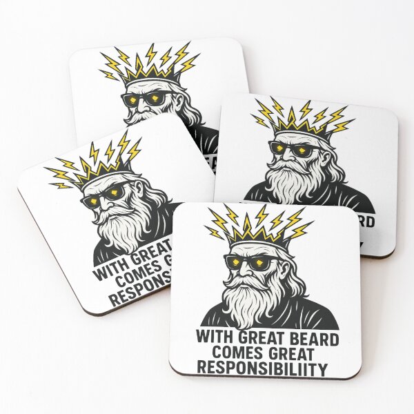 Item preview, With Great Beard Comes Great Responsibility - Funny Beard Quote Design designed and sold by Neutral-Niche.