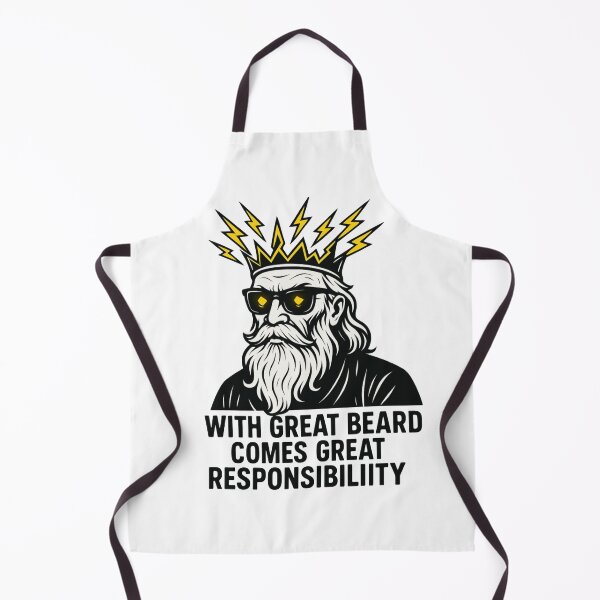 Item preview, With Great Beard Comes Great Responsibility - Funny Beard Quote Design designed and sold by Neutral-Niche.