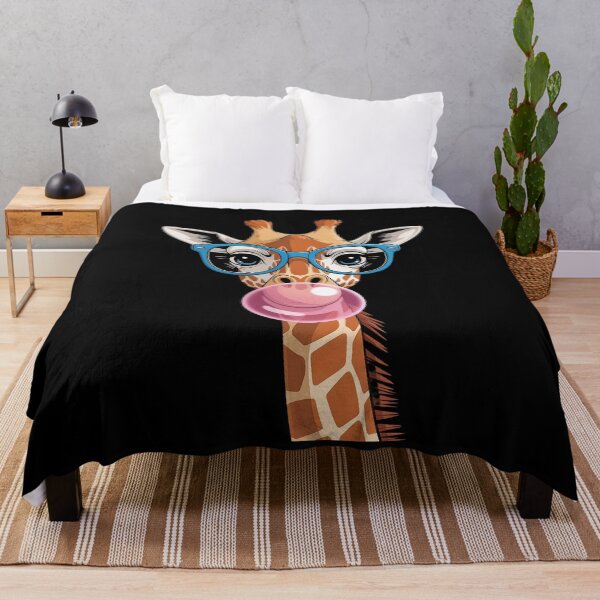 Aperçu de l'œuvre Girafe Glas Bubblegum Chewing-gum animal drôle créée et vendue par Hlz-0118.