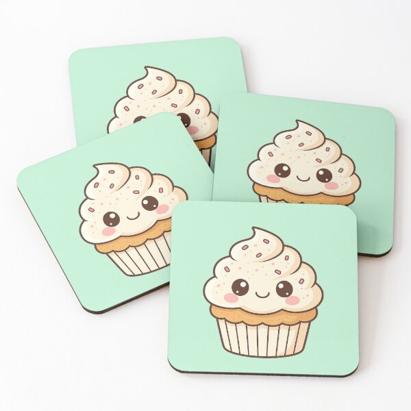 Item preview, Cute Kawaii Cupcake with Sprinkles – Transparent Background designed and sold by Pacika.