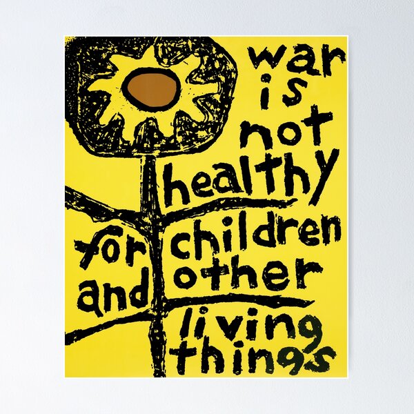 Item preview, War Is Not Healthy designed and sold by beckyCythia.