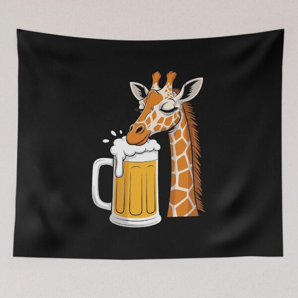 Item preview, Jirafa abrazando cerveza designed and sold by Hlz-0118.