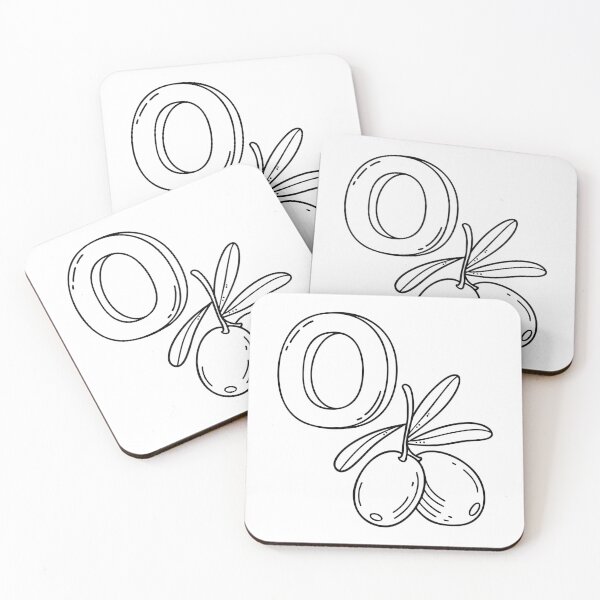 Item preview, An illustration of letter O stand for Olive beside it designed and sold by rasagamastore.