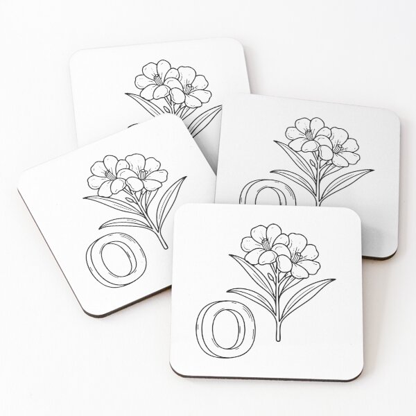 Item preview, An illustration of letter O stand for Oleander beside it designed and sold by rasagamastore.