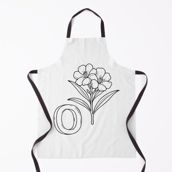 Item preview, An illustration of letter O stand for Oleander beside it designed and sold by rasagamastore.