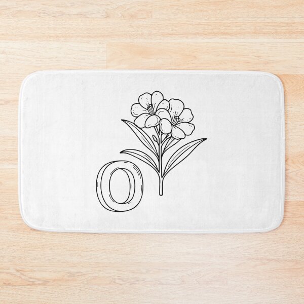 Item preview, An illustration of letter O stand for Oleander beside it designed and sold by rasagamastore.
